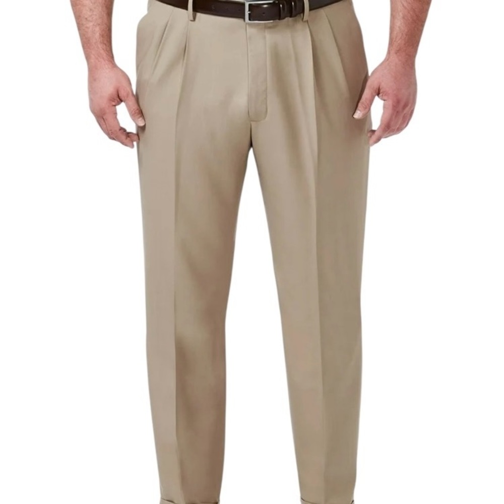 Haggar Men’s Tan Classic Fit Chino Pants Sz 36x30
